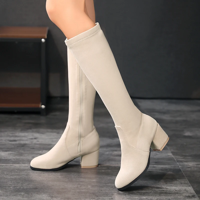 Winter Women Knee High Boots A - Riding Boot Short recension och pris