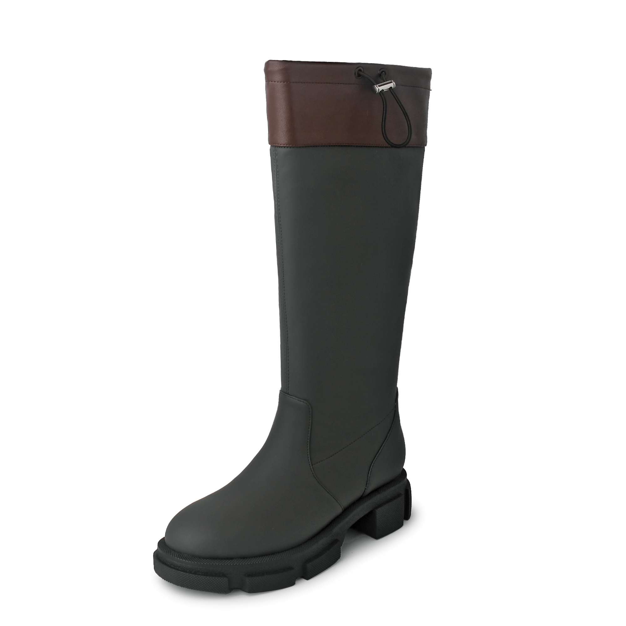 Cow Skin Round Toe Thigh High  - Riding Boot Short recension och pris