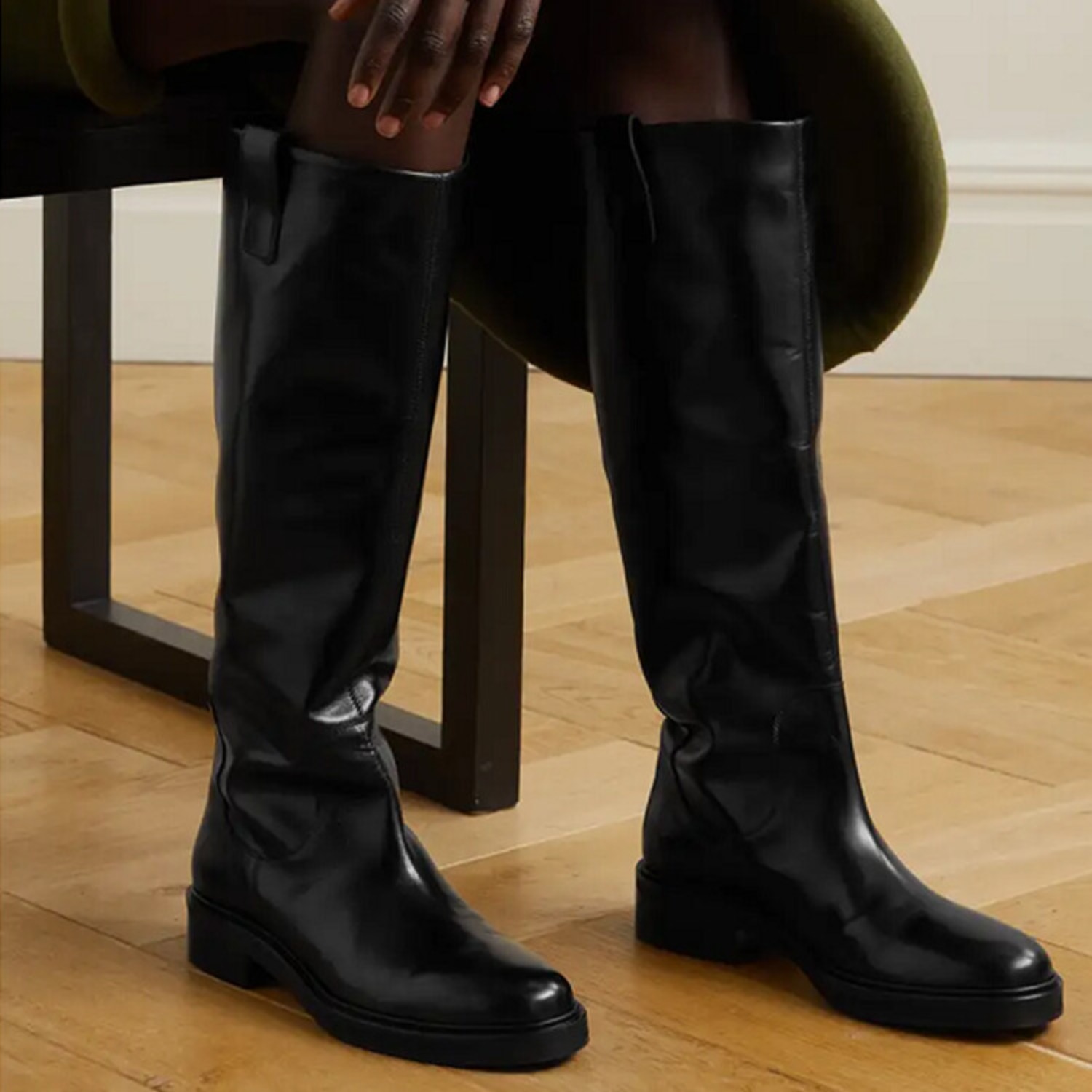 Cow Leather Big Size 44 45 Rou - Riding Boot Short recension och pris