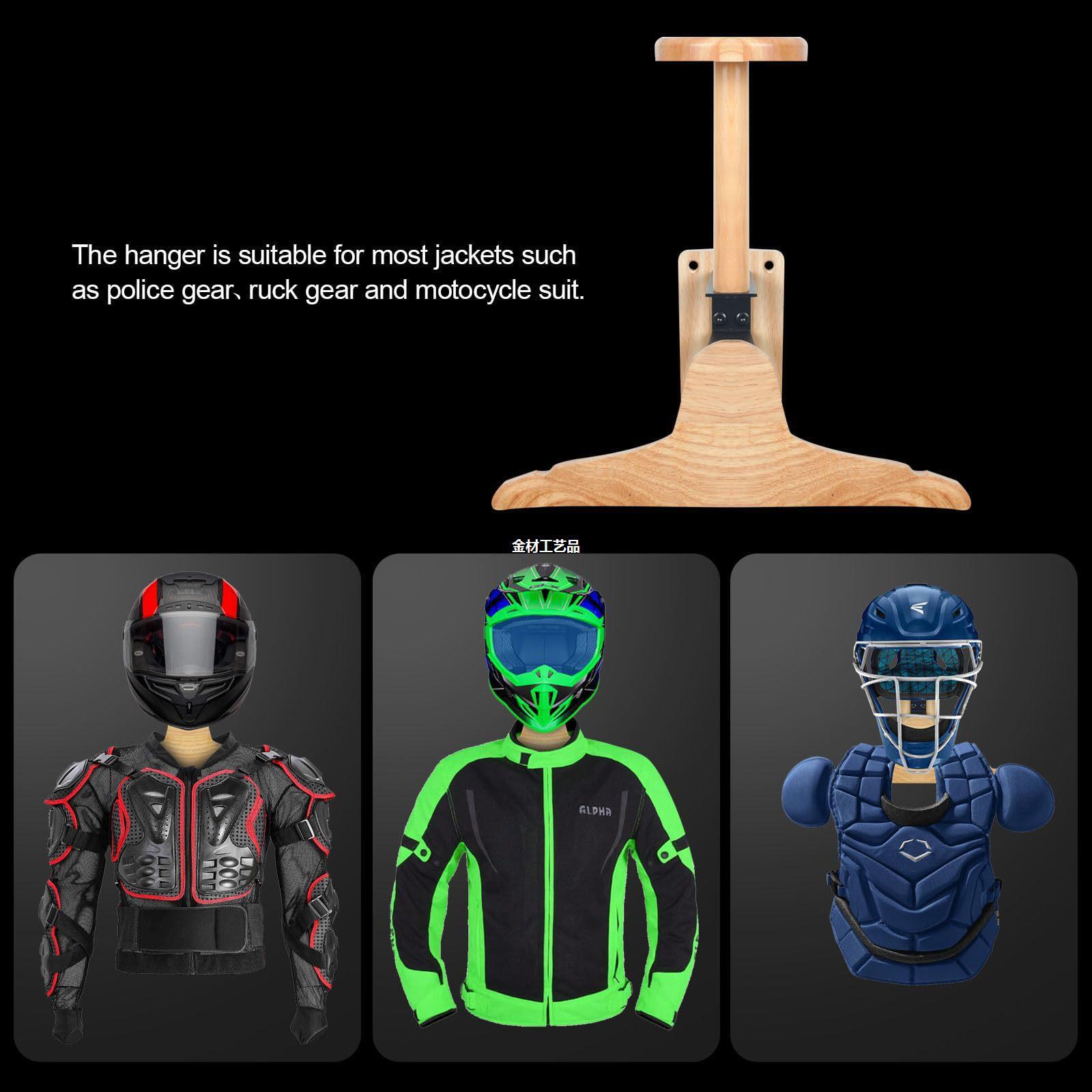 Wall‑Mount Wooden Outdoor Stor - Motorcycle Gear Display Rack recension och pris