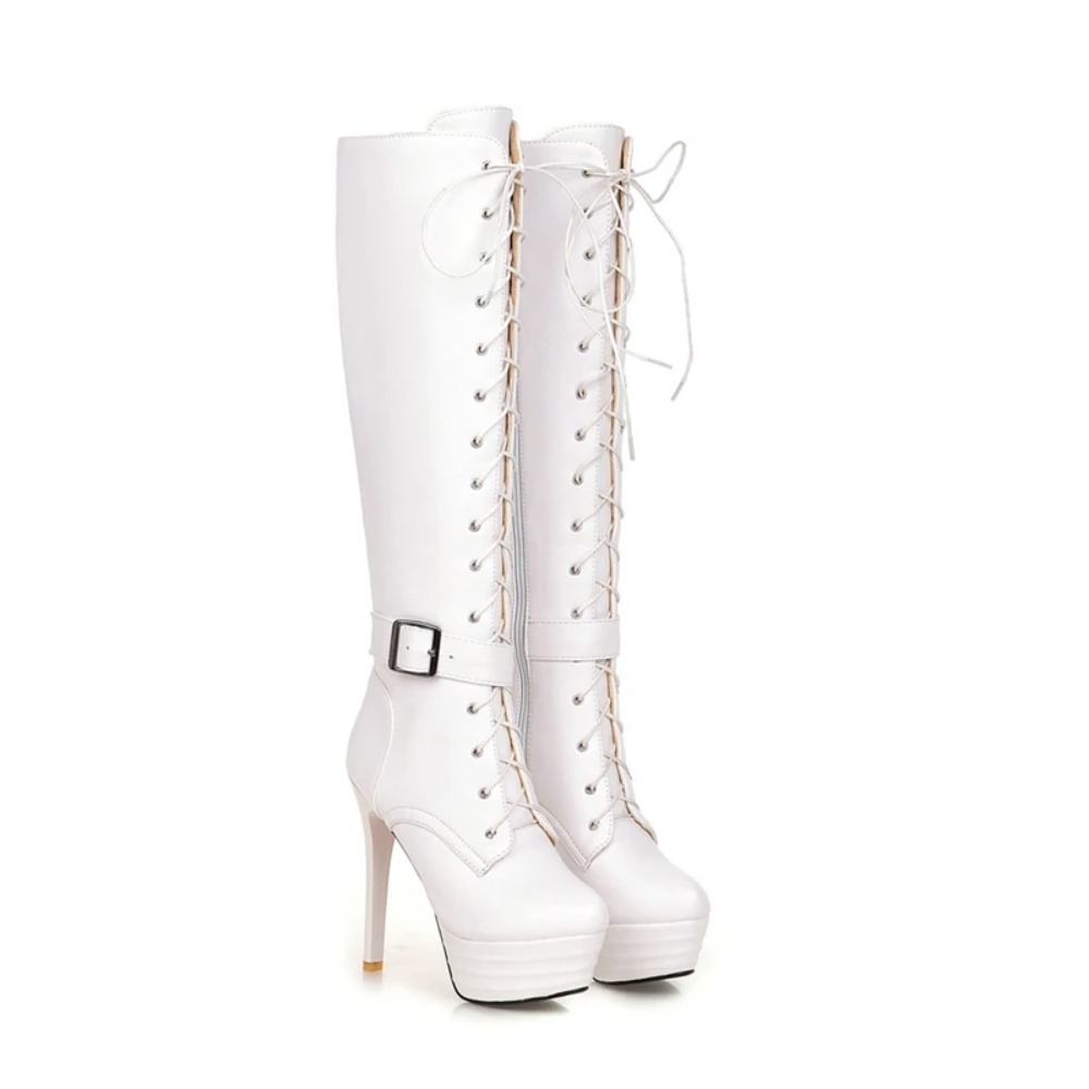 Knee High Boots Womens Botas M - Riding Boot Short recension och pris