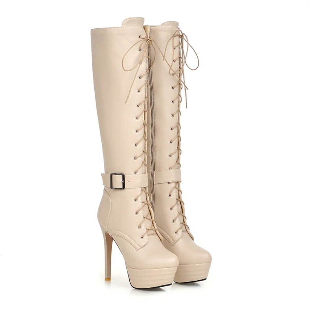 Knee High Boots Womens Botas M - Riding Boot Short recension och pris