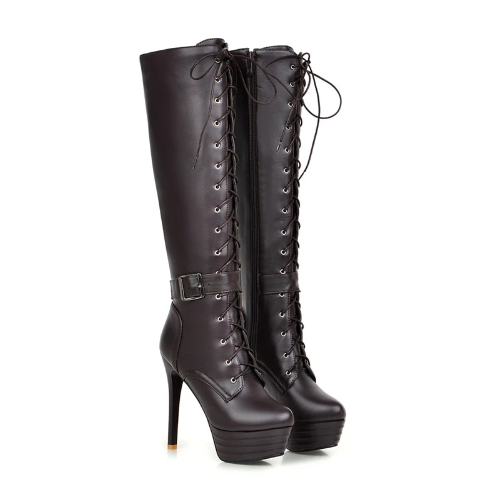 Knee High Boots Womens Botas M - Riding Boot Short recension och pris