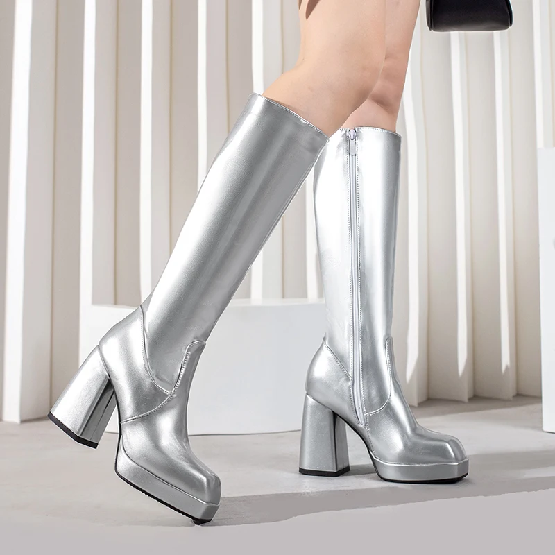 Green Winter Women Platform Kn - Riding Boot Short recension och pris