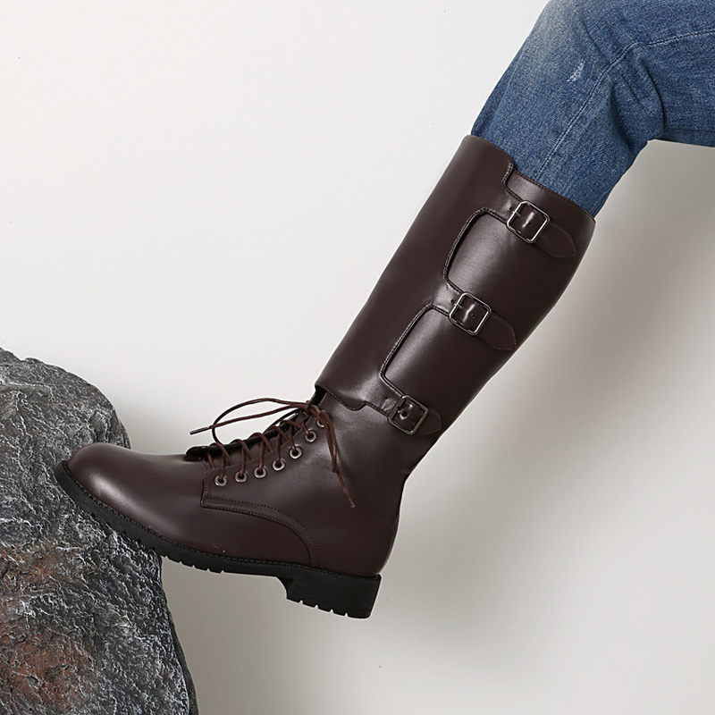 Men's Plus Size 47 48 Motorcyc - Riding Boot Short recension och pris