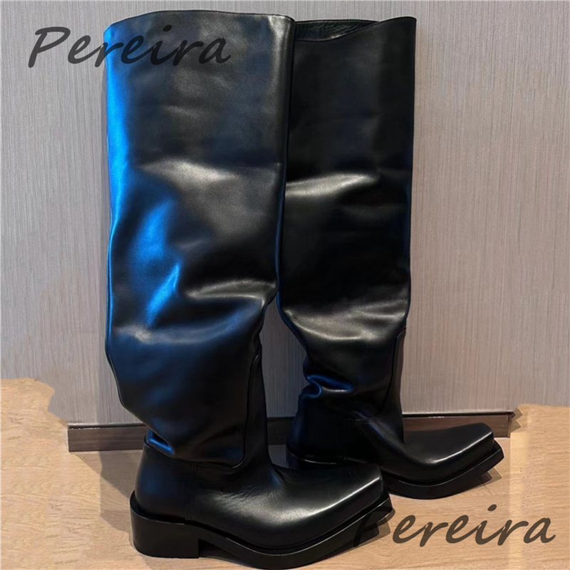 Thick Soled Over The Knee Boot - Riding Boot Short recension och pris